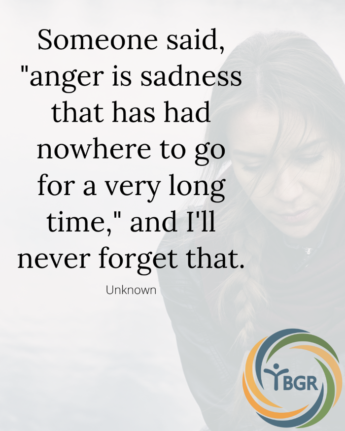 Quote 3 - Anger is sadness