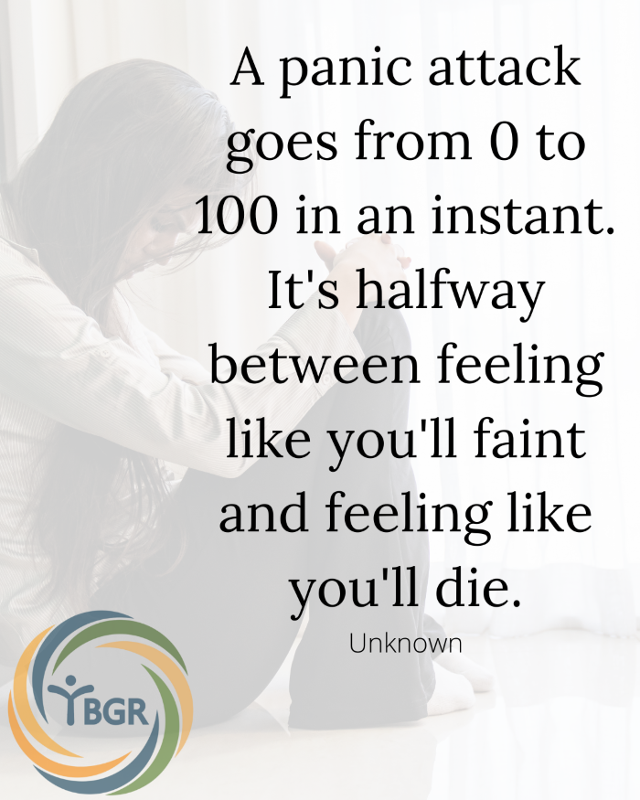 Quote 15 - A panic attack goes from 0 to 100 in an instant