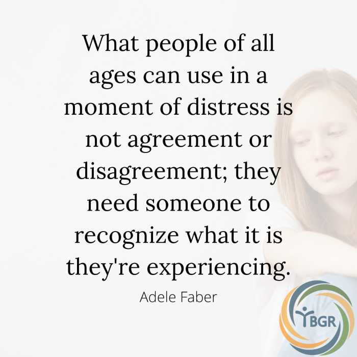 Quote 10 - What people of all ages can use in a moment of distress is not agreement or disagreement