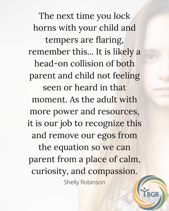 Quote 15- The next time you lock horns with your child and tempers are flaring