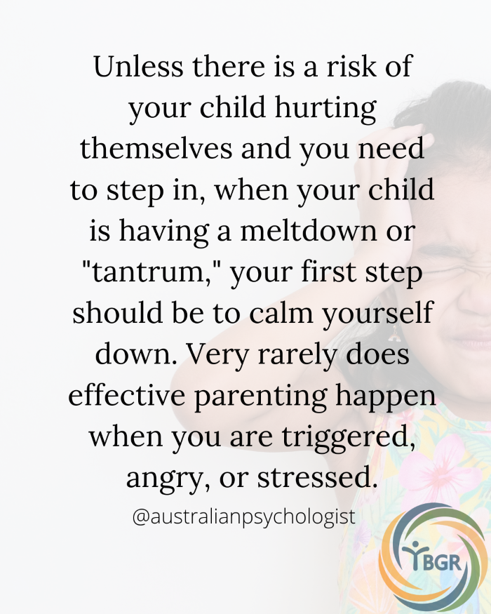 Quote 3 - Unless there is a risk of your child hurting themselves and you need to step in