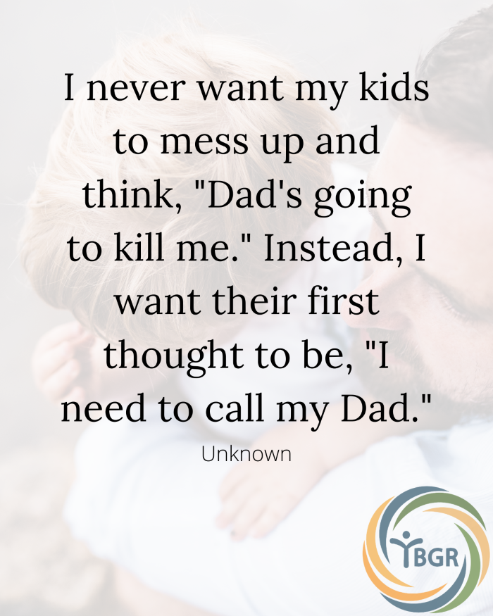 Quote - I never want my kids to mess up and think