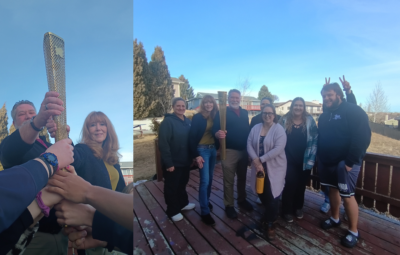 Olympic Torchbearer Visits North Skyline Group Home in Great Falls