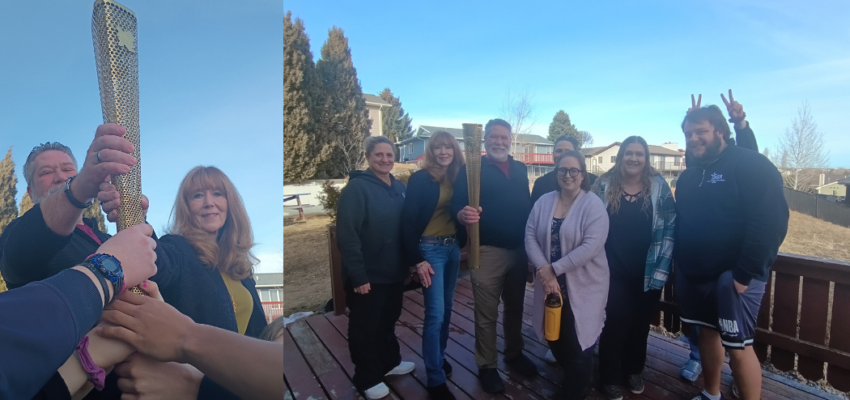 Olympic Torchbearer Visits North Skyline Group Home in Great Falls