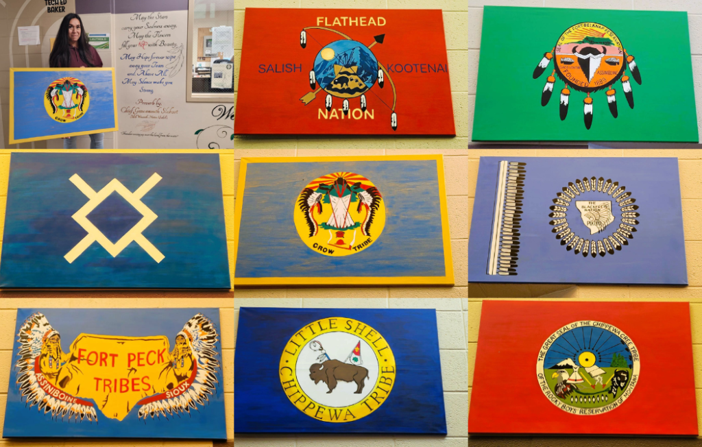 Montana Tribal Nation Flags